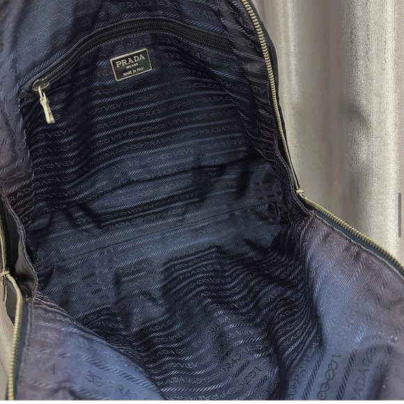 Vintage Prada navy dark blue nylon handle shoulder bag - Picture 9 of 16